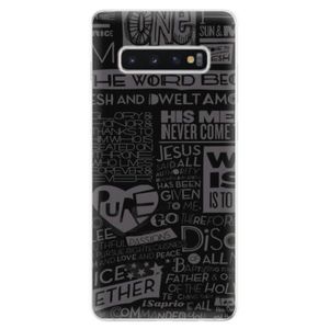 Odolné silikonové pouzdro iSaprio - Text 01 - Samsung Galaxy S10+ vyobraziť