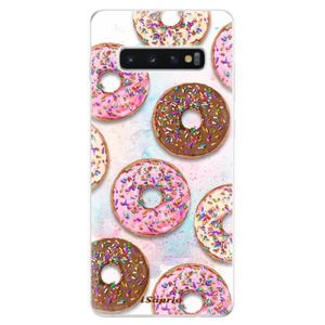 Odolné silikonové pouzdro iSaprio - Donuts 11 - Samsung Galaxy S10+ vyobraziť