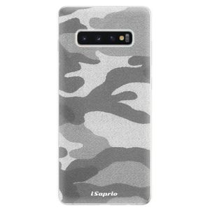 Odolné silikonové pouzdro iSaprio - Gray Camuflage 02 - Samsung Galaxy S10+ vyobraziť