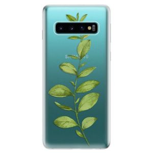 Odolné silikonové pouzdro iSaprio - Green Plant 01 - Samsung Galaxy S10 vyobraziť