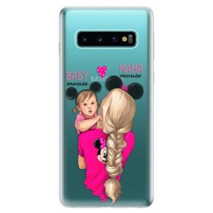Odolné silikonové pouzdro iSaprio - Mama Mouse Blond and Girl - Samsung Galaxy S10 vyobraziť