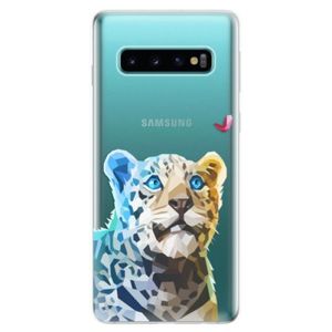 Odolné silikonové pouzdro iSaprio - Leopard With Butterfly - Samsung Galaxy S10 vyobraziť