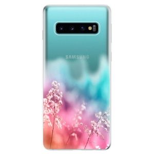 Odolné silikonové pouzdro iSaprio - Rainbow Grass - Samsung Galaxy S10 vyobraziť