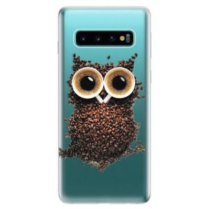 Odolné silikonové pouzdro iSaprio - Owl And Coffee - Samsung Galaxy S10 vyobraziť