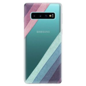 Odolné silikonové pouzdro iSaprio - Glitter Stripes 01 - Samsung Galaxy S10 vyobraziť