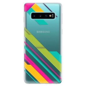 Odolné silikonové pouzdro iSaprio - Color Stripes 03 - Samsung Galaxy S10 vyobraziť