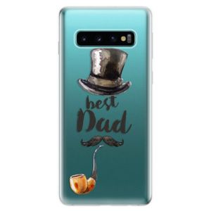 Odolné silikonové pouzdro iSaprio - Best Dad - Samsung Galaxy S10 vyobraziť