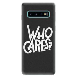Odolné silikonové pouzdro iSaprio - Who Cares - Samsung Galaxy S10 vyobraziť