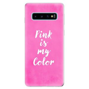 Odolné silikonové pouzdro iSaprio - Pink is my color - Samsung Galaxy S10 vyobraziť