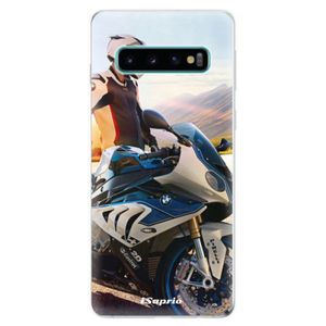Odolné silikonové pouzdro iSaprio - Motorcycle 10 - Samsung Galaxy S10 vyobraziť