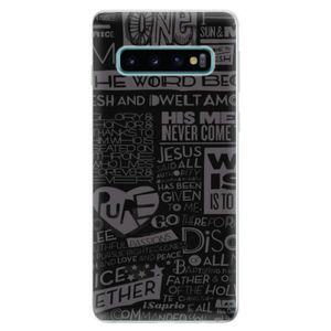 Odolné silikonové pouzdro iSaprio - Text 01 - Samsung Galaxy S10 vyobraziť