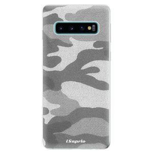 Odolné silikonové pouzdro iSaprio - Gray Camuflage 02 - Samsung Galaxy S10 vyobraziť