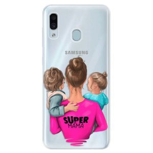 Silikónové puzdro iSaprio - Super Mama - Boy and Girl - Samsung Galaxy A30 vyobraziť