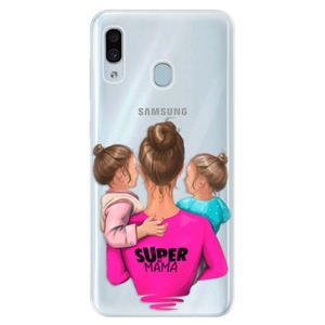 Silikónové puzdro iSaprio - Super Mama - Two Girls - Samsung Galaxy A30 vyobraziť