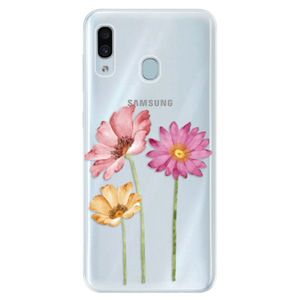 Silikónové puzdro iSaprio - Three Flowers - Samsung Galaxy A30 vyobraziť
