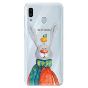 Silikónové puzdro iSaprio - Rabbit And Bird - Samsung Galaxy A30 vyobraziť