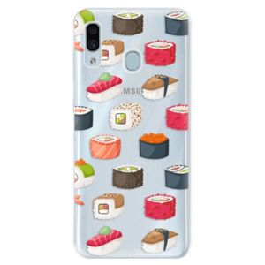 Silikónové puzdro iSaprio - Sushi Pattern - Samsung Galaxy A30 vyobraziť