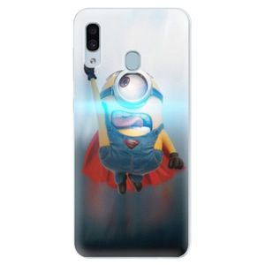 Silikónové puzdro iSaprio - Mimons Superman 02 - Samsung Galaxy A30 vyobraziť