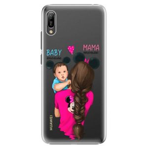 Plastové puzdro iSaprio - Mama Mouse Brunette and Boy - Huawei Y6 2019 vyobraziť