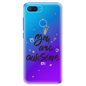 Plastové puzdro iSaprio - You Are Awesome - black - Xiaomi Mi 8 Lite vyobraziť