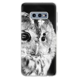 Plastové puzdro iSaprio - BW Owl - Samsung Galaxy S10e vyobraziť