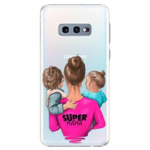 Plastové puzdro iSaprio - Super Mama - Boy and Girl - Samsung Galaxy S10e vyobraziť