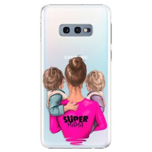 Plastové puzdro iSaprio - Super Mama - Two Boys - Samsung Galaxy S10e vyobraziť