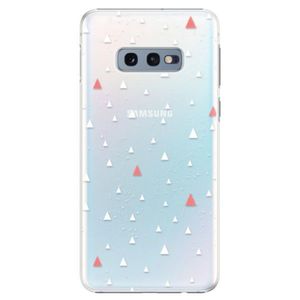 Plastové puzdro iSaprio - Abstract Triangles 02 - white - Samsung Galaxy S10e vyobraziť