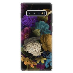 Plastové puzdro iSaprio - Dark Flowers - Samsung Galaxy S10+ vyobraziť
