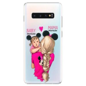 Plastové puzdro iSaprio - Mama Mouse Blond and Girl - Samsung Galaxy S10+ vyobraziť