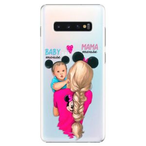 Plastové puzdro iSaprio - Mama Mouse Blonde and Boy - Samsung Galaxy S10+ vyobraziť