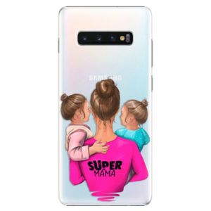Plastové puzdro iSaprio - Super Mama - Two Girls - Samsung Galaxy S10+ vyobraziť
