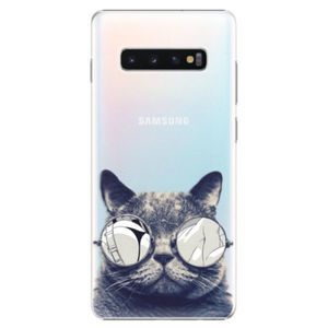 Plastové puzdro iSaprio - Crazy Cat 01 - Samsung Galaxy S10+ vyobraziť