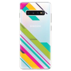 Plastové puzdro iSaprio - Color Stripes 03 - Samsung Galaxy S10+ vyobraziť