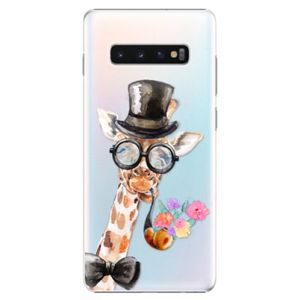 Plastové puzdro iSaprio - Sir Giraffe - Samsung Galaxy S10+ vyobraziť