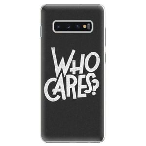 Plastové puzdro iSaprio - Who Cares - Samsung Galaxy S10+ vyobraziť