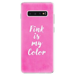 Plastové puzdro iSaprio - Pink is my color - Samsung Galaxy S10+ vyobraziť
