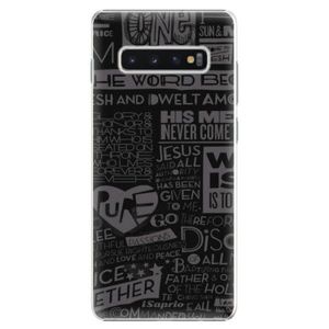 Plastové puzdro iSaprio - Text 01 - Samsung Galaxy S10+ vyobraziť