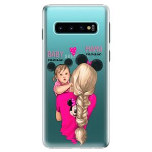 Plastové puzdro iSaprio - Mama Mouse Blond and Girl - Samsung Galaxy S10 vyobraziť