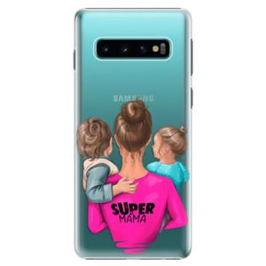 Plastové puzdro iSaprio - Super Mama - Boy and Girl - Samsung Galaxy S10 vyobraziť