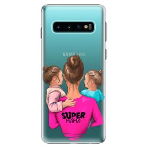 Plastové puzdro iSaprio - Super Mama - Two Girls - Samsung Galaxy S10 vyobraziť