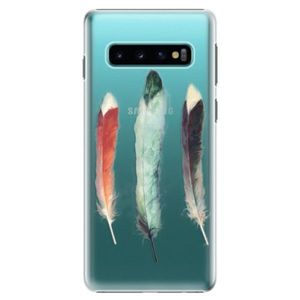 Plastové puzdro iSaprio - Three Feathers - Samsung Galaxy S10 vyobraziť
