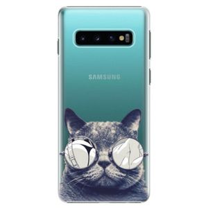 Plastové puzdro iSaprio - Crazy Cat 01 - Samsung Galaxy S10 vyobraziť