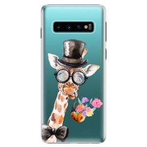 Plastové puzdro iSaprio - Sir Giraffe - Samsung Galaxy S10 vyobraziť