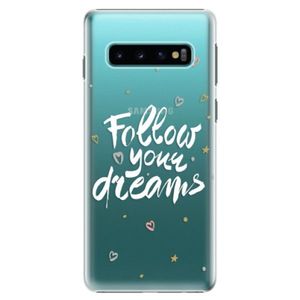 Plastové puzdro iSaprio - Follow Your Dreams - white - Samsung Galaxy S10 vyobraziť