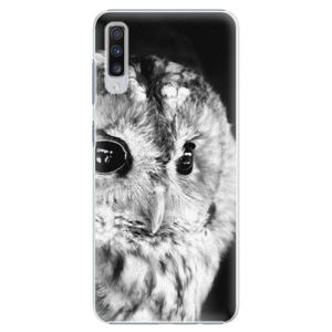 Plastové puzdro iSaprio - BW Owl - Samsung Galaxy A70 vyobraziť