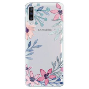 Plastové puzdro iSaprio - Leaves and Flowers - Samsung Galaxy A70 vyobraziť