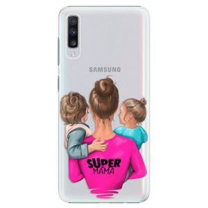 Plastové puzdro iSaprio - Super Mama - Boy and Girl - Samsung Galaxy A70 vyobraziť