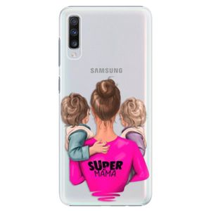 Plastové puzdro iSaprio - Super Mama - Two Boys - Samsung Galaxy A70 vyobraziť
