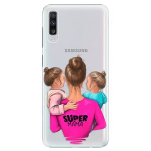 Plastové puzdro iSaprio - Super Mama - Two Girls - Samsung Galaxy A70 vyobraziť